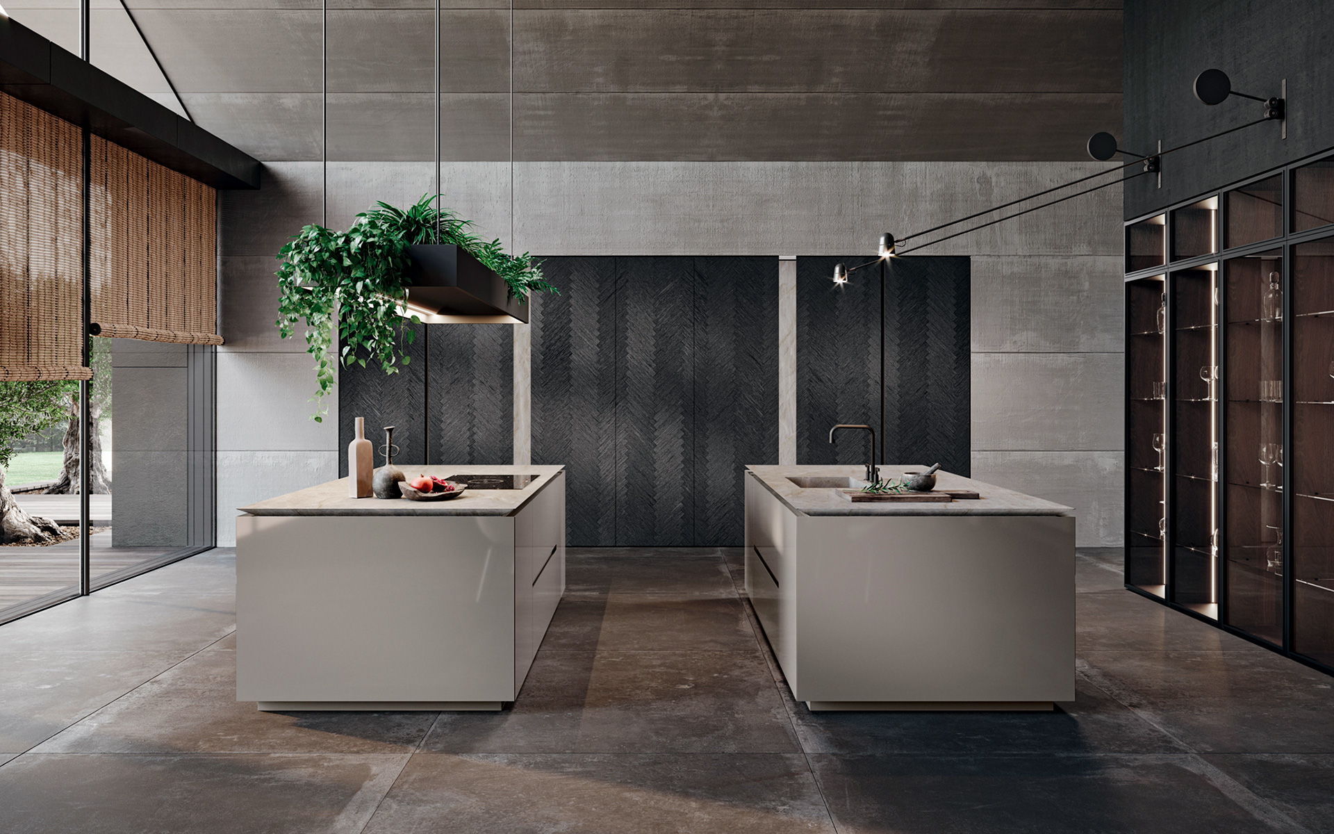 Modern kitchen cabinets